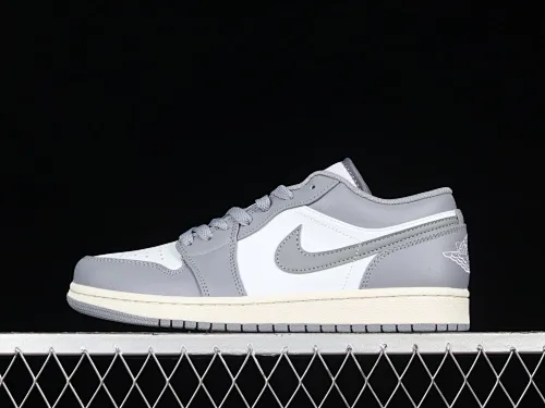 All categories Air Jordan Jordan series basketball shoes Air Jordan 1 Low G version pure original Air Jordan 1 Low "Vintage Grey" AJ1 Joe 1 white gray low-top basketball shoes 553558-053